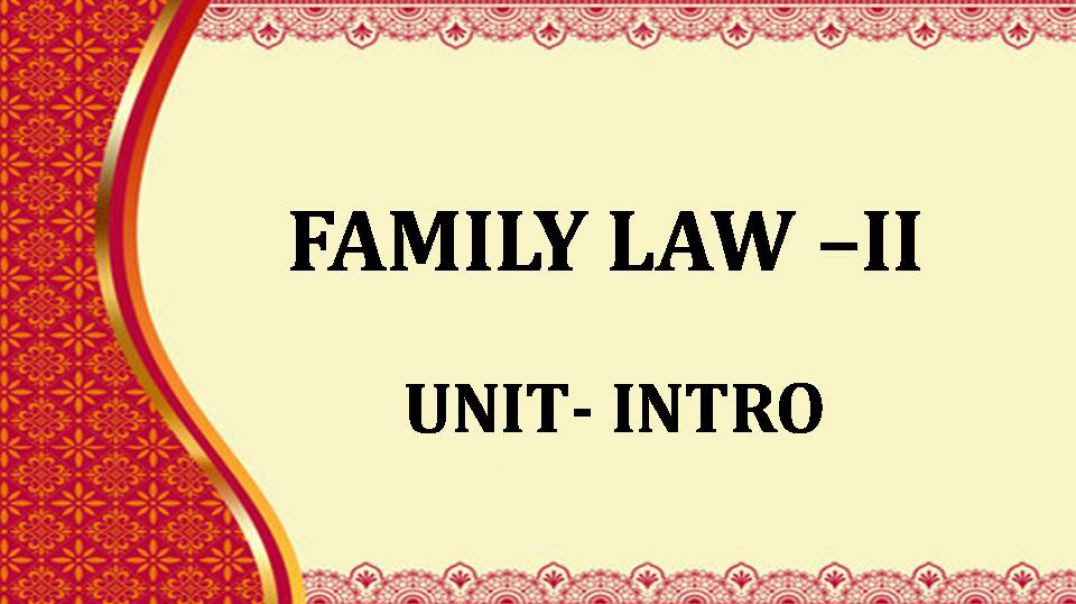 FAMILY LAW-2 INTRO VIDEO